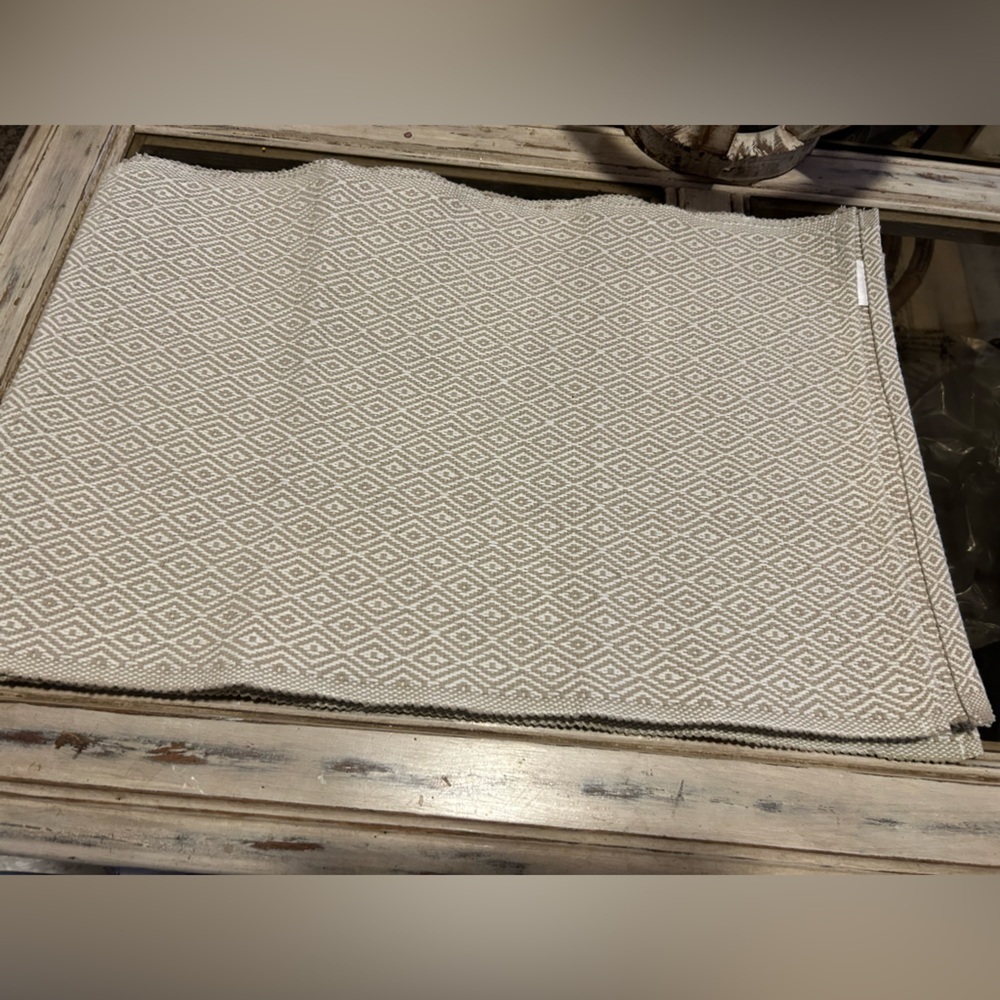 JCPenney Home 4 pc Placemat Set 💯 cotton made in India HG 104